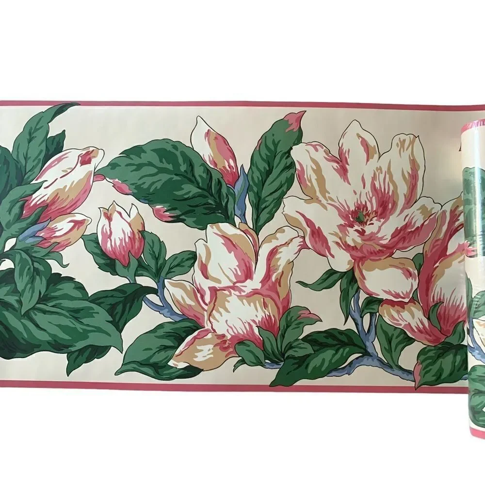 Waverly Floral Btanical Wallpaper Border